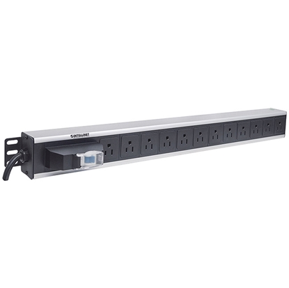 Barra PDU 12 contactos con interruptor vertical