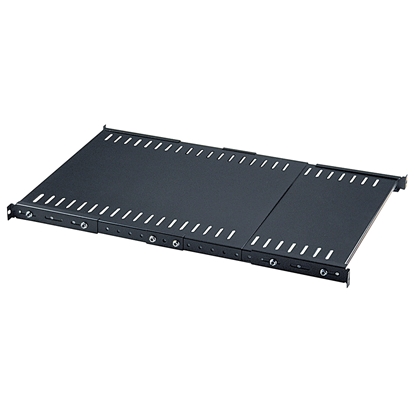 Charola Gabinete 19", 1U, Ajustable 55-100cm,