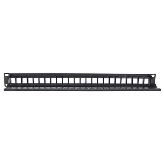 PANEL PARCHEO SIN JACKS, 24 PTOS 1U P/JACK KEYSTONE