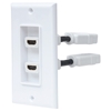 *Cople HDMI Blanco con Faceplate 2 Puertos