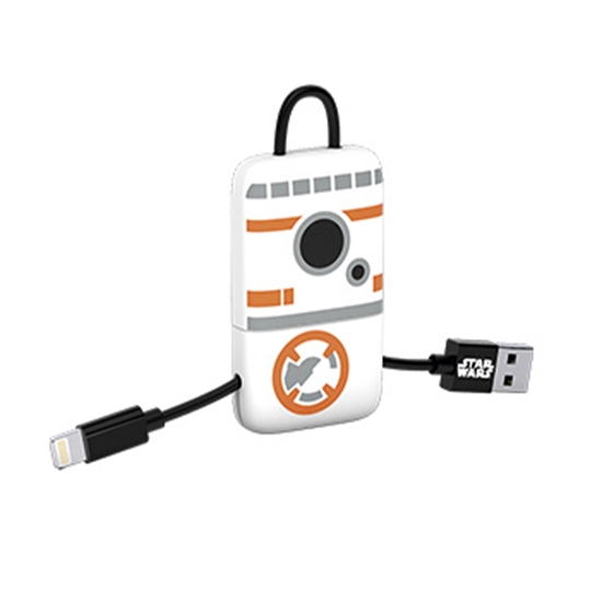 Cable USB V2 A-Micro B, Blíster 22CM SW BB8 +  Llavero