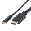 Cable USB-C a HDMI M 2.0M 4K@30Hz, Negro