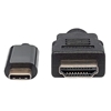 Cable USB-C a HDMI M 1.0M 4K@30Hz, Negro