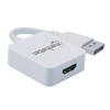 Convertidor Video HDMI H a DisplayPort M 4K, con cable, blanco