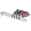 Tarjeta USB V3 PCI Express 4 ptos Corto-Bracket