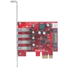 Tarjeta USB V3 PCI Express 4 ptos Corto-Bracket