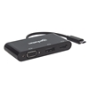 Convertidor Video USB-C a HDMI/DP/SVGA, MST (HDMI Y DP 4K)