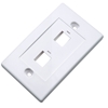 TAPA (FACEPLATE) 2 PERFORACION BLANCO