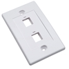 TAPA (FACEPLATE) 2 PERFORACION BLANCO