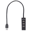 HUB USB-A V2.0  3 Ptos y V3.0 1 Pto SIN fuen