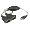 Convertidor USB a 2 Puertos DB9 Serial RS232 Blíster