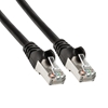 CABLE PATCH CAT 6a,  0.3M( 1.0F) S/FTP NEGRO