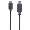 Cable USB-C V2.0, C-Micro B 1.0M Negro 480Mbps