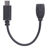 *Cable USB-C V2.0, C-Micro BH 15CM Negro 480Mbps