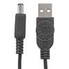 Cable USB A-M Alim. 5.5mm 5V DC  1.0M, Negro