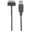 Cable USB V2.0 A-Samsung 30 pines  1.0M, Negro