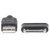 Cable USB V2.0 A-Samsung 30 pines  1.0M, Negro