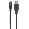 Cable USB-C V3.1, C-A 2.0M Negro