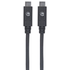 Cable USB-C V3.1, C-C 1.0M Negro 10Gbps 5A