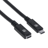 Cable USB-C V3.2, Ext. Tipo C 0.5M, 10Gbps