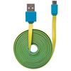 Cable USB V2 A-Micro B, Blister PLANO 1.8M Azul/Amarillo