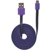 Cable USB V2 A-Micro B, Blister PLANO 1.0M Morado/Negro