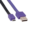 Cable USB V2 A-Micro B, Blister PLANO 1.0M Morado/Negro