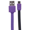 Cable USB V2 A-Micro B, Blister PLANO 1.0M Morado/Negro