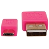 Cable USB V2 A-Micro B, Blister PLANO 1.0M Rosa/Verde