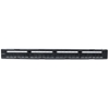 PANEL PARCHEO SIN JACKS, 24 PTOS 1U, C/ORGANIZADOR, CAT5E A CAT6A