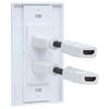 *Cople HDMI Blanco con Faceplate 2 Puertos