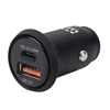 Cargador USB p/Auto 2 ptos USB-C, USB-A, 25W Total, Mini