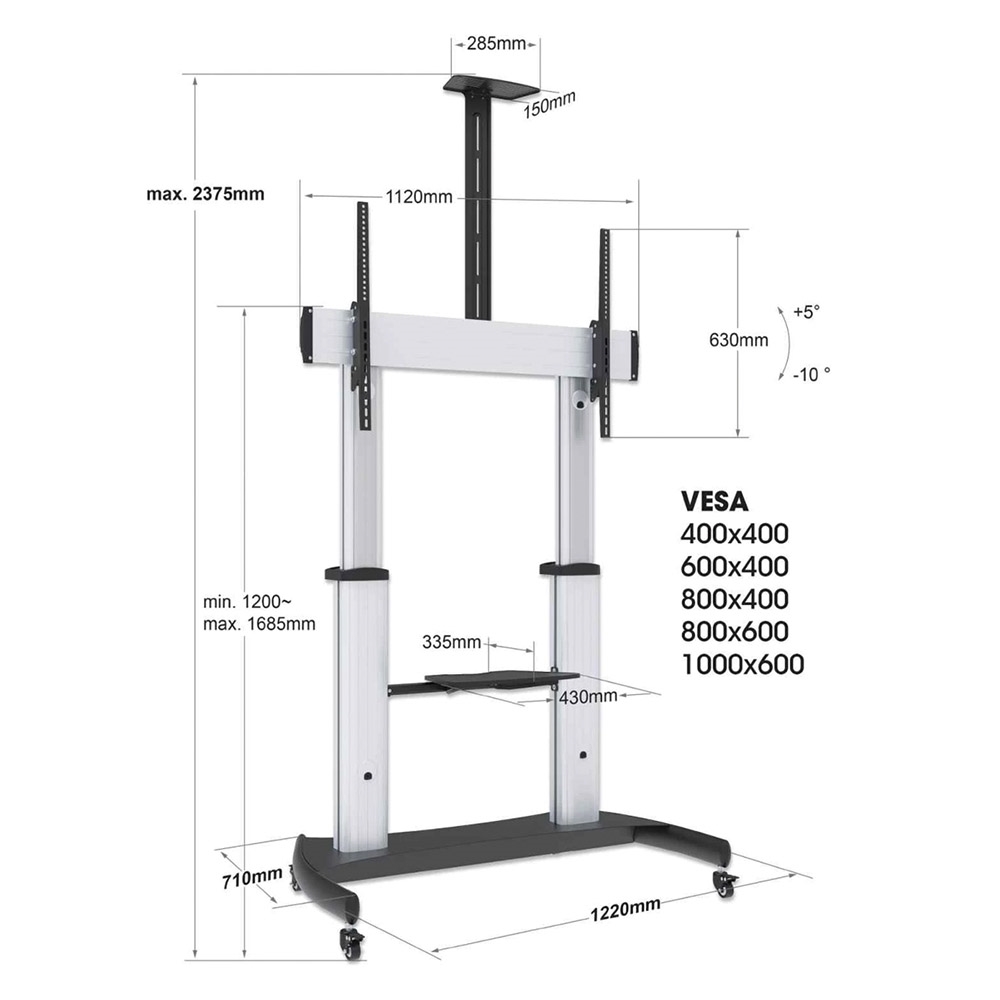 Master Distributor de las marcas MANHATTAN e INTELLINET. Soporte Barra de  Sonido p/pared 15kg, montaje en pared o TV compatible con VESA Manhattan  461849