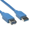 Cable USB V3.2 Ext. Tipo A  2.0M Azul, 5Gbps