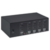 MUX KVM HMDI Doble Monitor 4:1, 4K@30Mhz USB2.0 USB 2.0