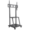 Soporte TV tipo carro 150kg, 37" a 100", Alta Resistencia