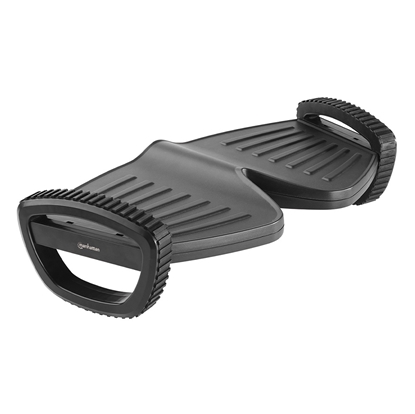 Reposapies ergonomico  tipo mecedora, plástico, Negro