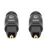 Cable Audio Toslink M-M 1.0M Negro