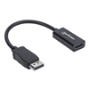 Adaptador DisplayPort M a HDMI H, Cable 15cm 1080P