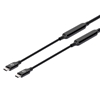 Cable USB-C V3.2, C-C 5.0M Negro 10Gbps 3A Activo