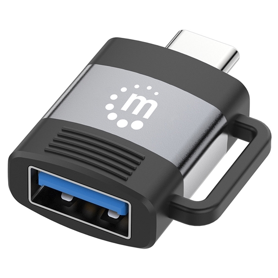 Adaptador USB-C V3.2 Gen1, CM-AH, 5Gbps 3A, Aluminio Gris Espacial/Negro