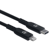 Cable Lightning a USB-C 0.5m, Negro