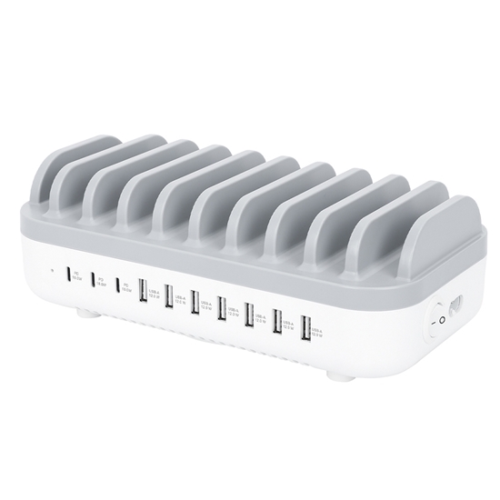 Estación de carga USB-A/C  10 disp. 120W