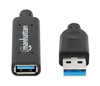 Cable USB V3.2 Ext. Tipo A 10.0M Negro, 5Gbps
