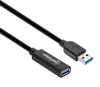 Cable USB V3.0 Ext. Activa 10.0M Negro
