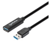 Cable USB V3.2 Ext. Tipo A 10.0M Negro, 5Gbps