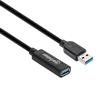Cable USB V3.0 Ext. Activa  5.0M Negro