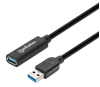 Cable USB V3.2 Ext. Tipo A  5.0M Negro, 5Gbps