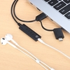Convertidor USB 2.0 / USB-C a Tarjeta Sonido 3.5 mm, cable con controles