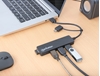 HUB USB-A/C  V3.2  4 Ptos A, 5Gbps